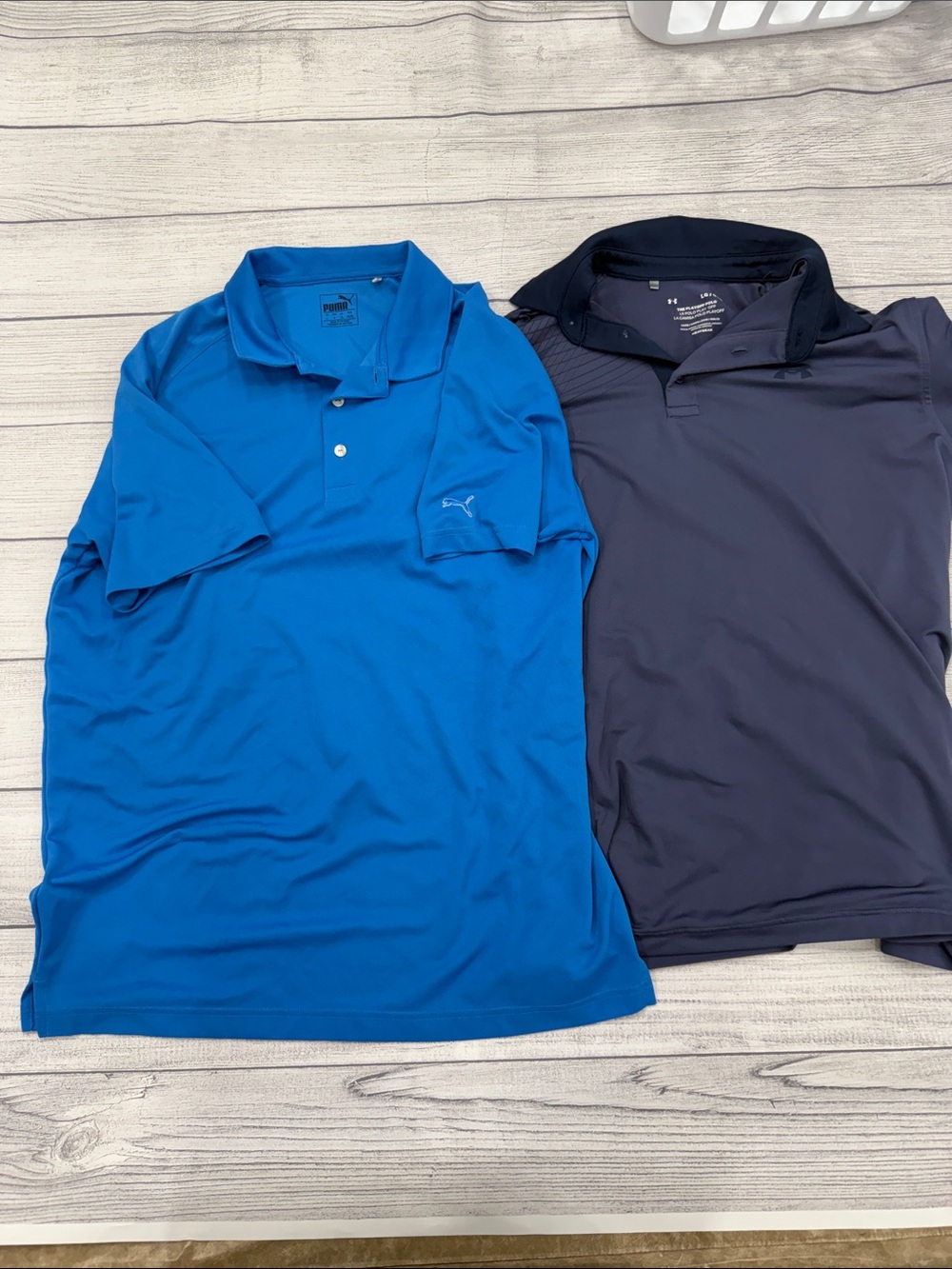 Mens Golf Polo Lot Large Puma Under Armour Performance Shirts